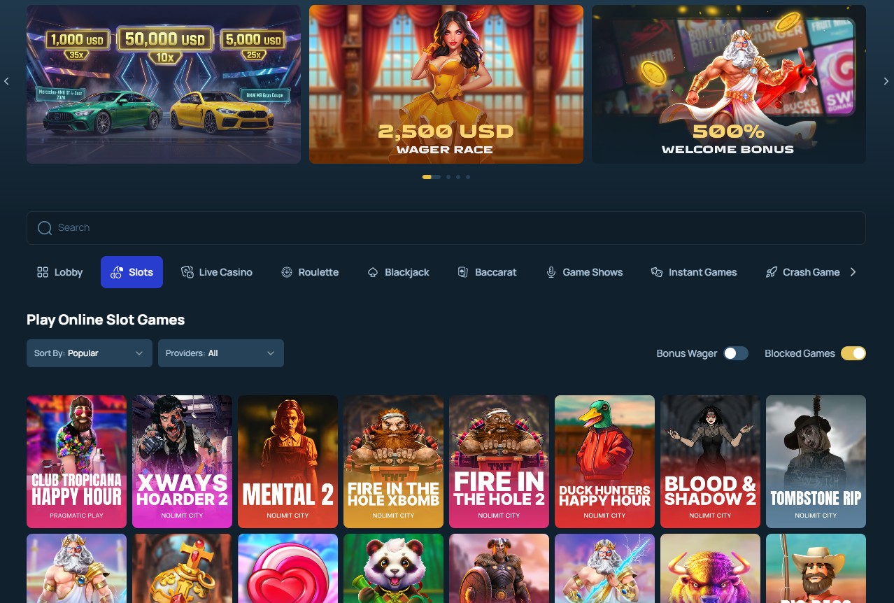 FortuneJack Games Screenshot